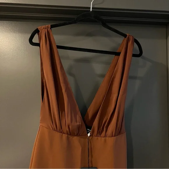 Reformation Brown Velda Maxi Dress Size 4 NEW! New with tags! - Picture 4 of 8